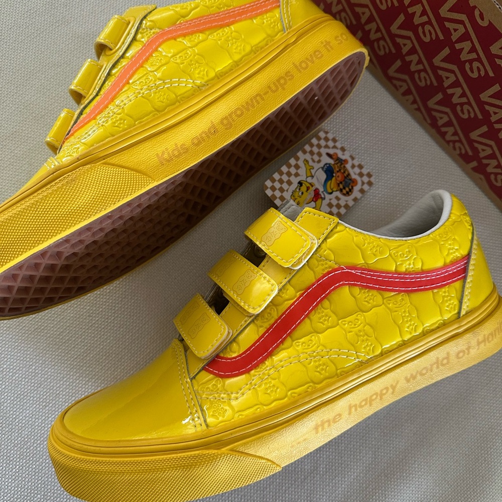 Vans X Haribo Gummy Bear Old Skool V Shoes Size Mens 6 Womens 7.5 Yellow